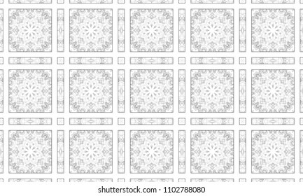 Black White Mosaic Seamless Pattern Design Stock Illustration ...