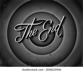 Black and White Movie Still Ending - Powered by Shutterstock