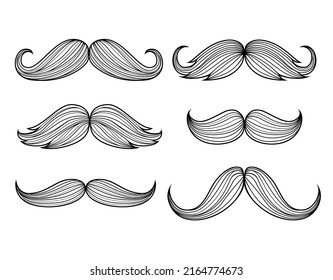 black and white mustache barber vintage design illustration - Powered by Shutterstock