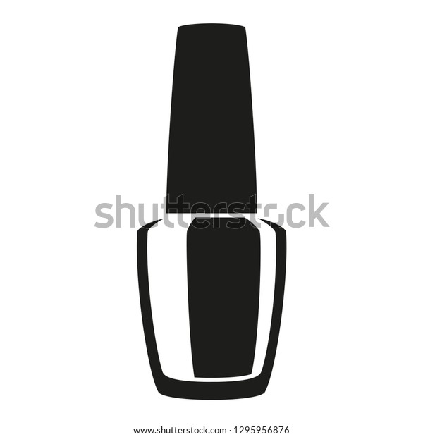 Black White Nail Polish Silhouette Hand Stock Illustration 1295956876 ...