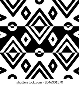 Black and white notan art simple geometry square and round shape pattern