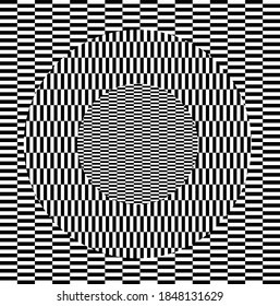 Black White Optical Illusion Stock Illustration 1848131629 | Shutterstock