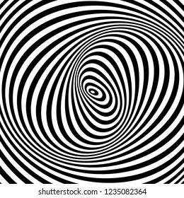 black and white optical illusion pattern 