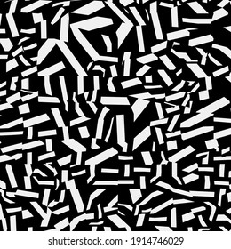 Black and white ornament. Abstract geometric pattern.
