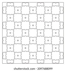 Black and white pattern. Abstract geometric pattern.
Simple monochrome ornamental background. 