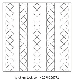 Black and white pattern. Abstract geometric pattern.
Simple monochrome ornamental background. 