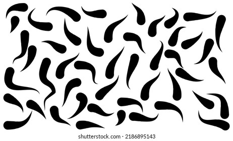 Black And White Pen Stroke Pattern