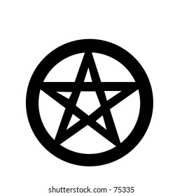 Pentagram Occult Symbol Wiccan Sigil Pentacle Stock Vector (Royalty ...