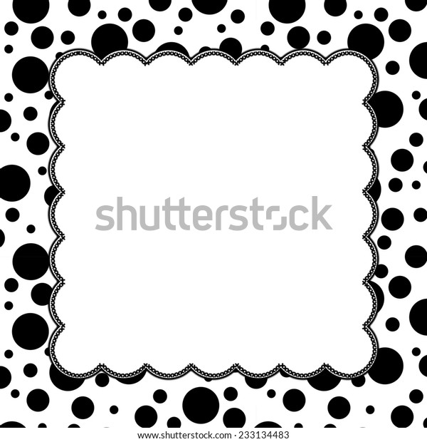 Black White Polka Dot Background Embroidery Backgrounds Textures