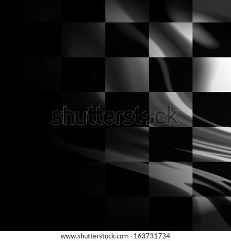 download race black and white flag