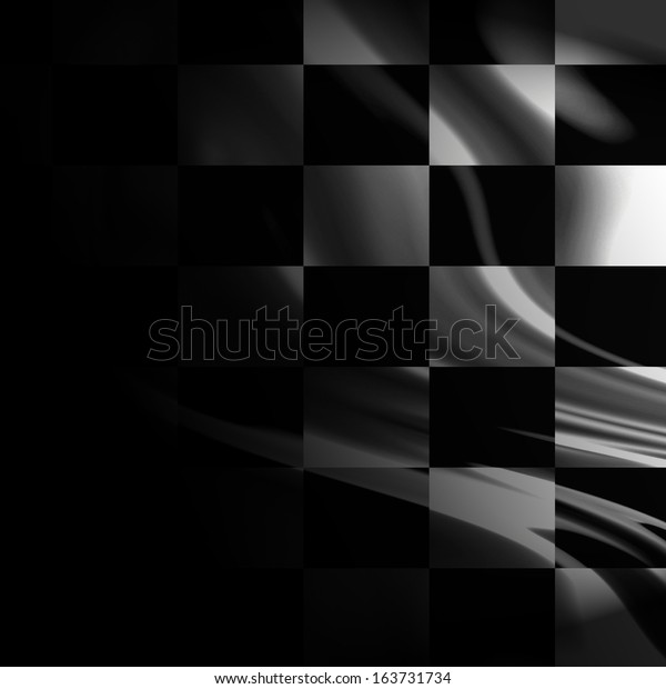 download race black and white flag