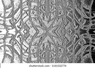 Black and white relief convex pattern for design