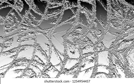 Black and white relief convex pattern for design