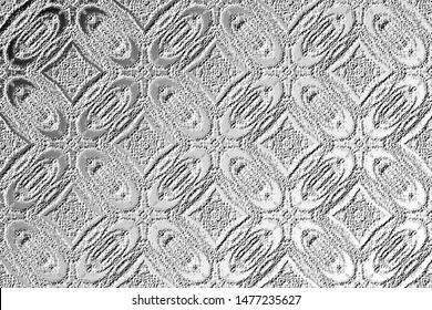Black and white relief convex pattern for design