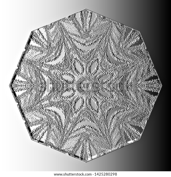 Black White Relief Octagonal Pattern On Stock Illustration 1425280298 ...