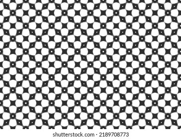 Black and white seamless repeat pattern in a small scale design.