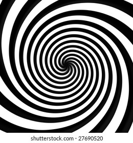 Black And White Spiral Background