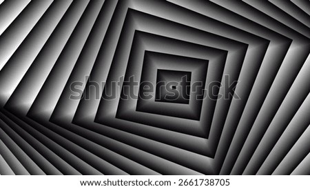 Black and White Square Pattern Optical Illusion Abstract