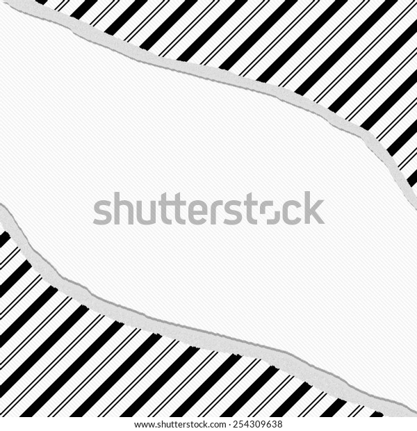 Black and White Striped Torn\
Background with center for copy-space, Classic Torn Striped\
Frame