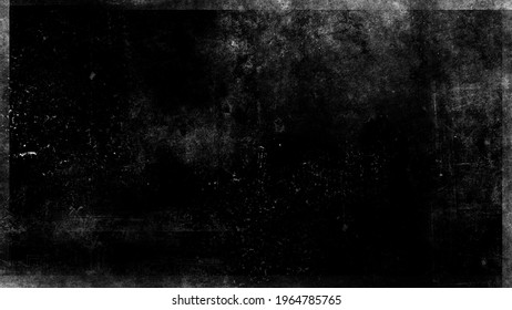 Black And White Texture Of Scratches, Chips, Scuffs, Dirt On Old Aged Surface . Old Film Effect Overlays For Space Or Text.