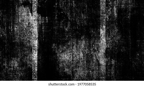 Black And White Texture Of Scratches, Chips, Scuffs, Dirt On Old Aged Surface . Old Film Effect Overlays For Space Or Text.