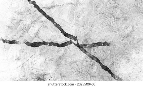 Black And White Texture Of Scratches, Chips, Scuffs, Dirt On Old Aged Surface . Old Film Effect Overlays For Space Or Text. Stock Illustration.