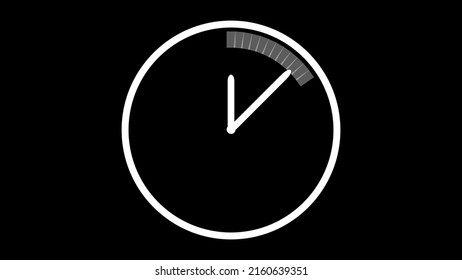 Black And White-colored Clock Animation