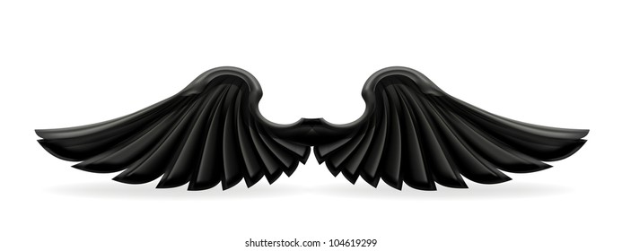 검정색 날개, 비트맵 복사 스톡 일러스트 104619299 | Shutterstock