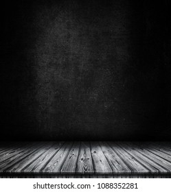 Black Wood Table Dark Room Background Stock Illustration 1088352281 ...