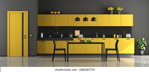 Yellow Black Room Images Stock Photos Vectors Shutterstock