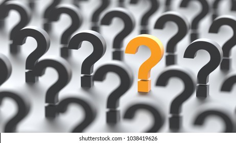 Black Yellow Question Marks Background 3d Stock Illustration 1038419626 