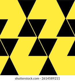 Black and Yellow Triangle Abstract Pattern Background