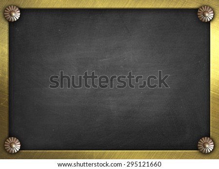 Blackboard / chalkboard texture. Empty blank black chalkboard with chalk traces
