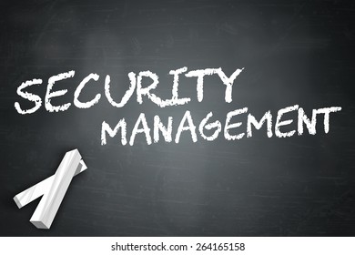Blackboard with Security Management wording