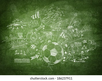 Blackboard soccer concept - Powered by Shutterstock