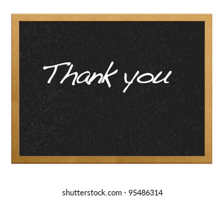 Blackboard with thank you. - Powered by Shutterstock