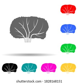 Blackcurrant Tree Multi Color Style Icon. Simple Glyph, Flat Illustration Of Plants Icons For Ui And Ux, Website Or Mobile Application