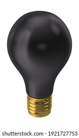 Blacklight Bulb 3D Illustration On White Background