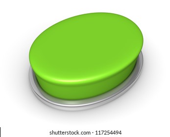 Blank 3d button. Close up view.