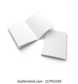 Blank A4 Catalog Mock Up On White