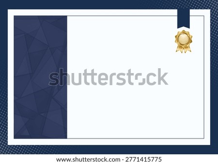 Blank Achievement Certificate Template Featuring Customizable Layout, Elegant Border Design and Professional Typography for Award Recognition in Education, Corporate Training Programs, Employee Achievement and Printable Certification