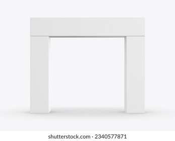 Blank Advertising Promotional Event Entrance Gate. 3d illustration.	 - Powered by Shutterstock