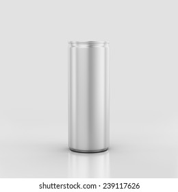 Blank Aluminum Can Isolated On A Limbo