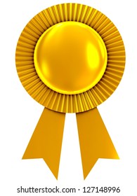 Blank Award Ribbon Rosette Stock Illustration 128037794