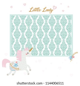 Blank baby shower background. design. frame - Powered by Shutterstock