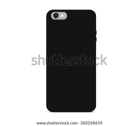 Download Blank Black Phone Case Mock Stand Stock Illustration ...