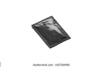 Download Blank Black Sachet Packet Mockup Isolated Stock Illustration 1427336900