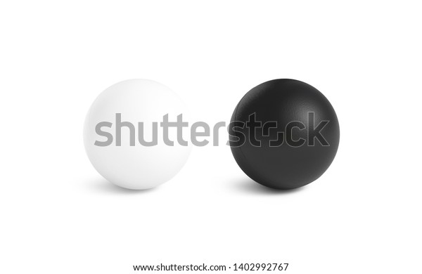 Blank Black White Stress Ball Mockupfront Stock Illustration 1402992767