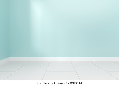 Blank Blue Wall Interior Ligt Shadow Stock Illustration 572080414 ...