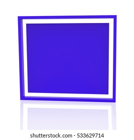 blank  board 3d isolate